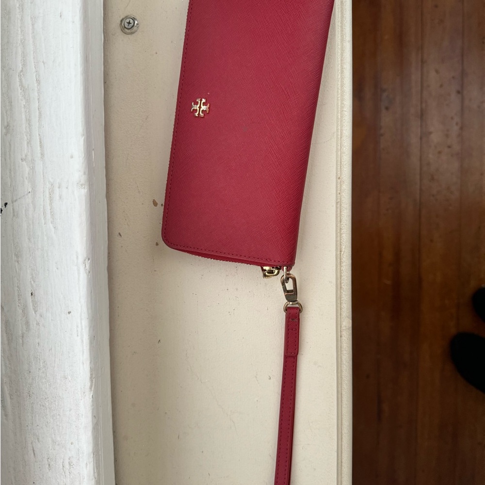 Tory Burch Red Wristlet Wallet